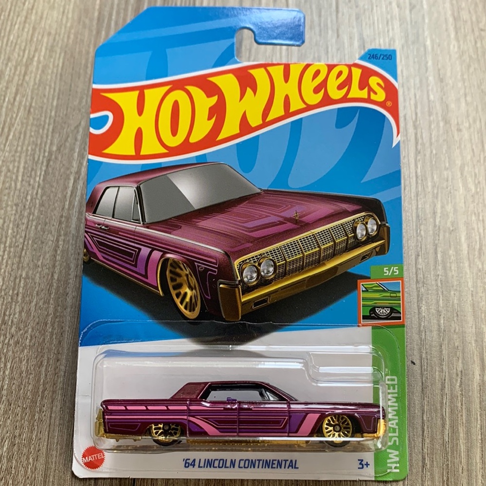 Hot Wheels 1964 Lincoln Continental Purple 1960 60s 1960s Car Hotwheels New 2023